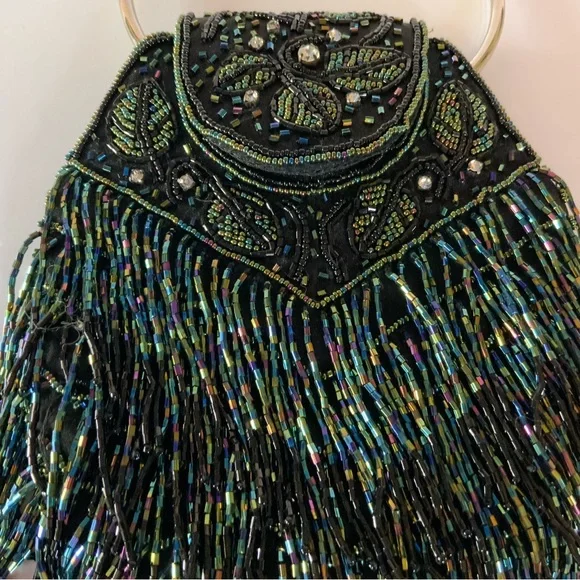 (REDUCED) BEAUTIFUL BEADED VINTAGE BAG - Picture 2 of 7